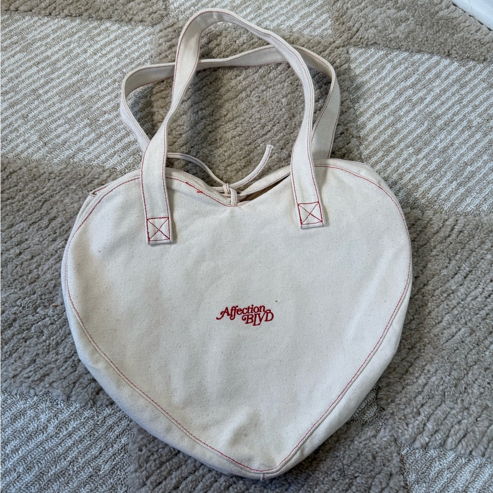 Heart Shaped Tote Bag